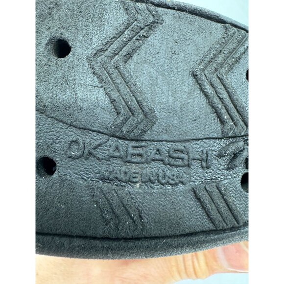 Okabashi Women Flip Flops Thong Sandals Slippers Size M/L Black Summer Casual - Picture 3 of 10